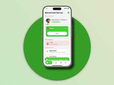 English Learning APP | UI Mobile APP Design app design clean education english graphic design icons illustrator ios ios design learnig learning app lessons mobile mobile app online learning sketch tasks ui ux