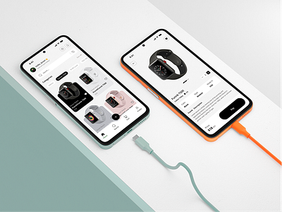 Smart Watch Mobile App app app design apple watch clean clock app ecommerce app fashion app minimal mobile app product design shop app smart watch ui ui design ui designer ui ux ux visual design watch watch app