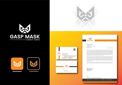 GASP MASK Minimal logo design adobe illustration branding design figma flat logo geometric logo design graphic design graphics design illustration logo minimal logo sports logo ui ux vector