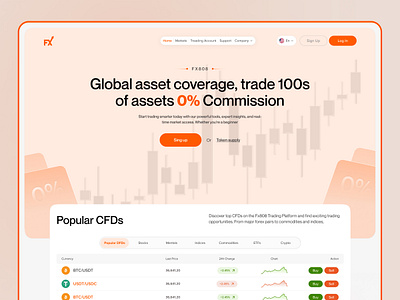 Crypto Trading Website UX, UI, Brand Design blockchain crypto crypto dashboard crypto landing page crypto trading website dashboard finance fintech landing page trading trading dashboard trading platform trading website uiux web design
