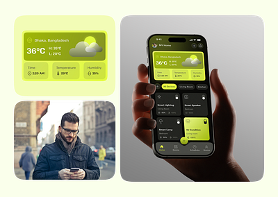 Smart Home Mobile App app app design home automation home temperature light control mobile app remote control smart app smart device smart home smart home app smart home mobile smarthome smarthome app ui