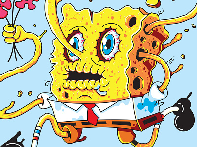 I NEEEEEED IT! illustration illustrator spongebob the creative pain vector
