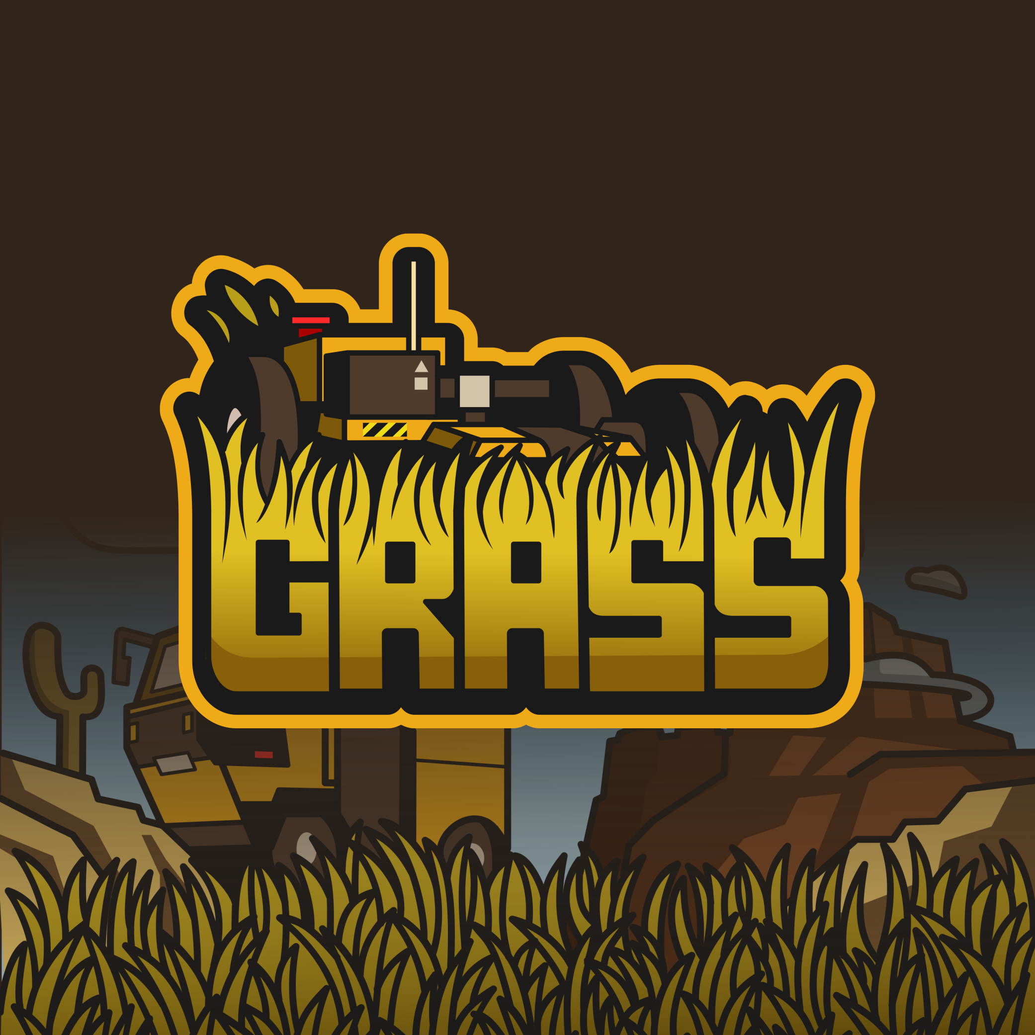 Logo and Splash Screen for Grass branding commission design digital art freelance work game game development graphic design grass logo logo design logo design branding vector vector art