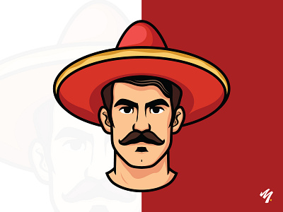 Mexican Man Face Avatar Character avatar avatar illustration character design face avatar face icon mascot vector design