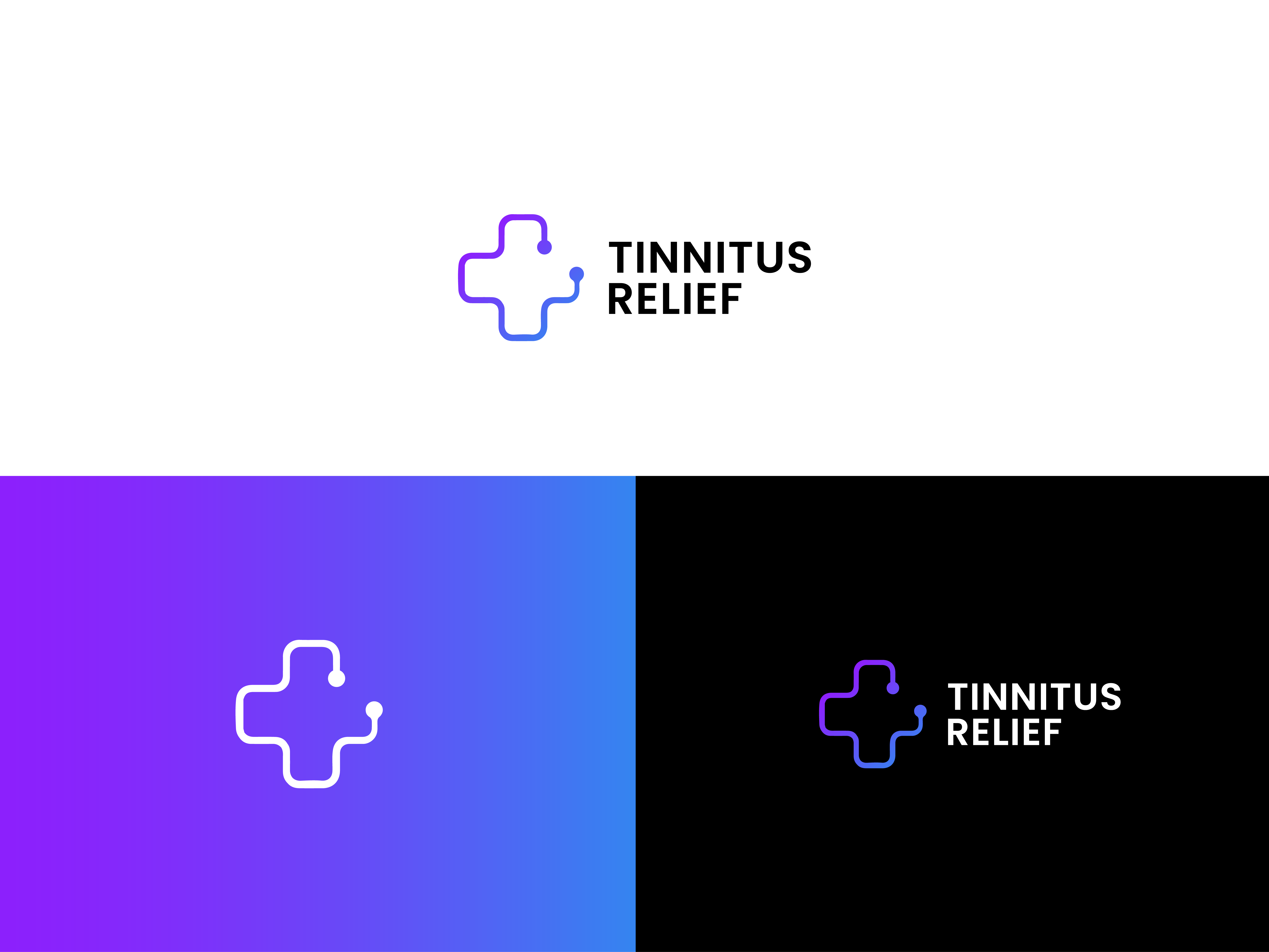Tinnitus Relief Logo Design abstract logos brand design brand identity brand identity design branding design graphic design logo design logomark medical logo