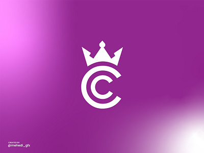 Letter C Crown Logo – Modern Royal Monogram (Unused) boutique brand