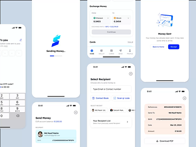 Crypto Exchange Mobile App - Spendo app design appdesign bitcoin blockchainui cleandesign cryptoapp cryptoui cryptowallet digitalwallet exchangeapp financeapp fintechapp fintechdesign mobilewallet productdesign ui design uiux ux design walletapp
