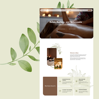 Mysa Web Design branding ui web design wix