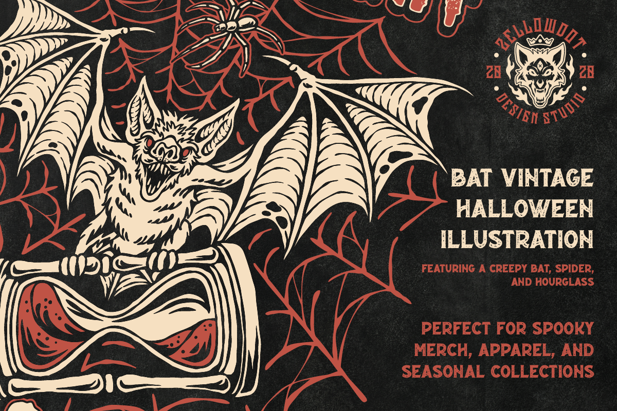 Spooky Night - Vintage Illustration retro horror