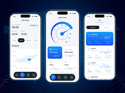 Internet Speed Test Mobile App connection connection speed cyber cyber security dashboard datadrivenui internet internetspeedtest location server mobile app mobileappui network connection network security networkspeed server speedtest speedtestapp static ip uxuidesign virtual private network