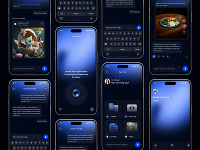 AI Chatbot Mobile App ai chat app app design app interface application best app design chat chatbot chatbot app conversation design mobile app mobile app design problem solving technology ui ui design ux