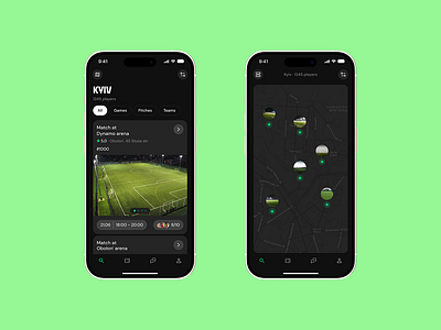 KOMANDA / Football networking app 2025 ecommerce football graphic design map minimalism order soccer ui uiux web design webdesign