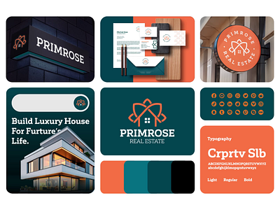 Primrose - Real Estate Logo / Brand Identity 2d animation animated logo brand guidelines brand identity brand style guide branding branding kit intro logo logo animation luxury logo motion graphics real estate real estate logo
