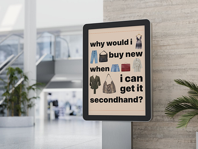 banner secondhand fashion banner ad branding design facebook ad instagram post social media social media post