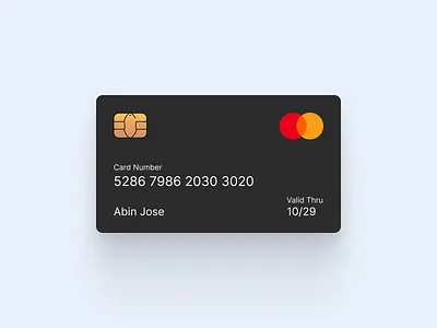 Daily UI Challenge - A Credit Card app banking credit credit cards creditcard debit finance fintech graphic design mastercard ui ux virtual card wallet