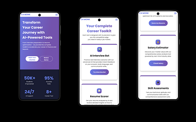 CA Monk - Mobile design ai ai powered tools ai solutions mobile design prototype ui uiux