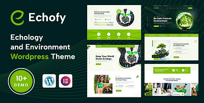 Echofy - Environment, Ecology & Solar Renewable Energy WordPress graphic design logo typography