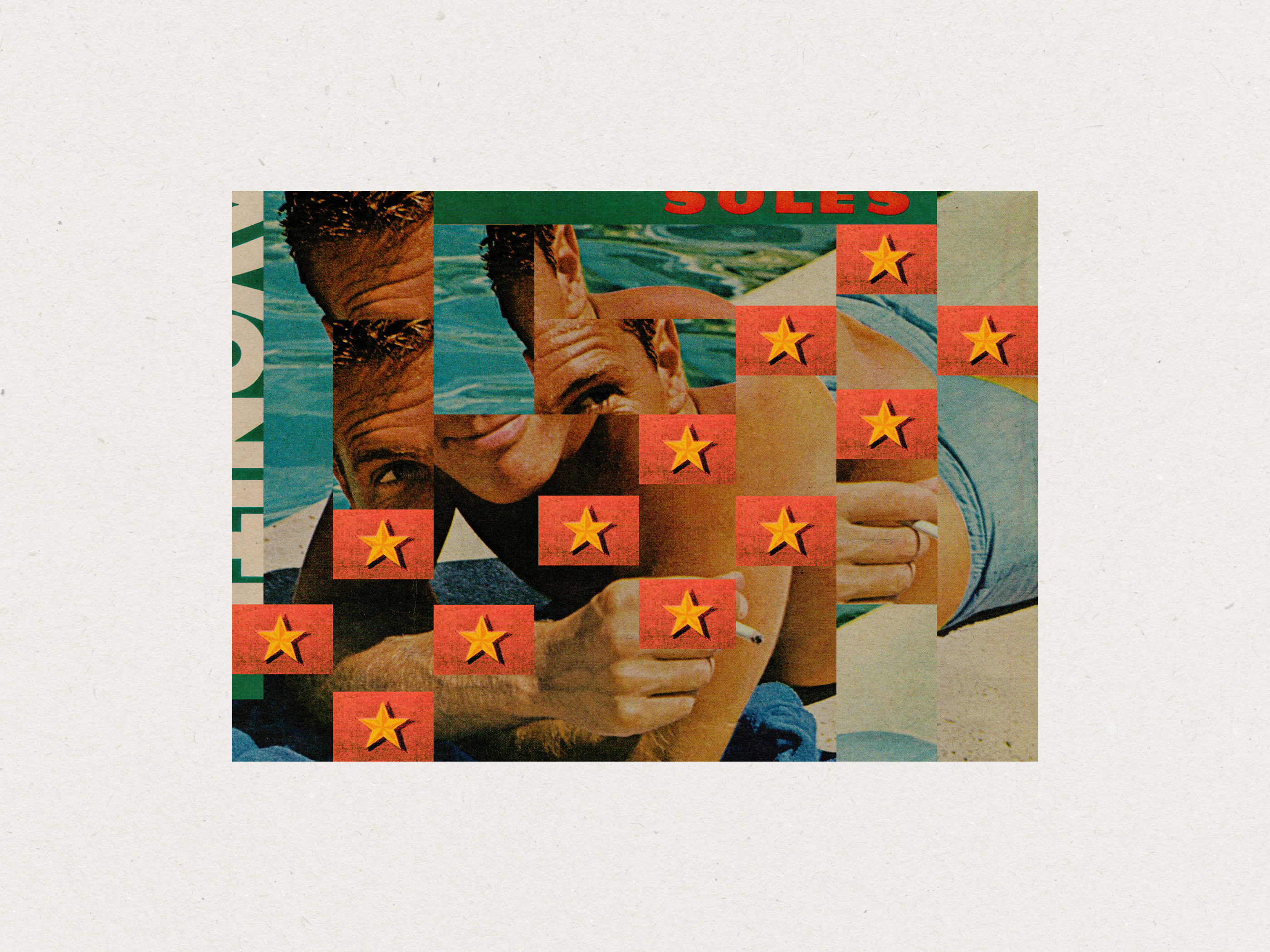 By the Poolside art collage collage art collage maker collages collagist digital digital collage graphic design illustration shapes textures vintage vintage collage