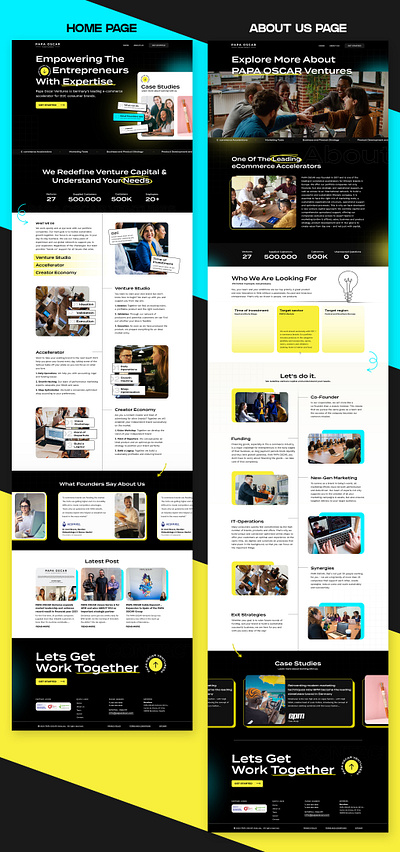 PAPA OSCAR Ventures 3d branding design graphic design illustration logo motion graphics typography ui