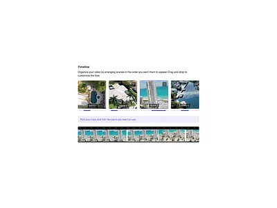 Timeline. editing light mode media product design timeline ui ux video