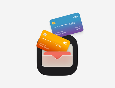 Apple Wallet animation 3d animation apple icon ios motion design product design saas ui ui design ux ux design uxui uxui design wallet