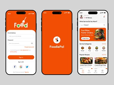 Food Mobile App application burger creative delivery app discover food food delivery foodie mobile app mobile app design mpbile popular restarant mobile app restarunt ui ux