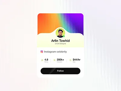 Instagram profile-Towhid instagramprofile uidesign uiuxdesign