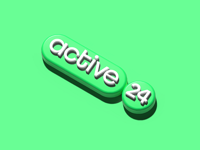 Active 24 branding design graphic design illustration logo logotype typography vector