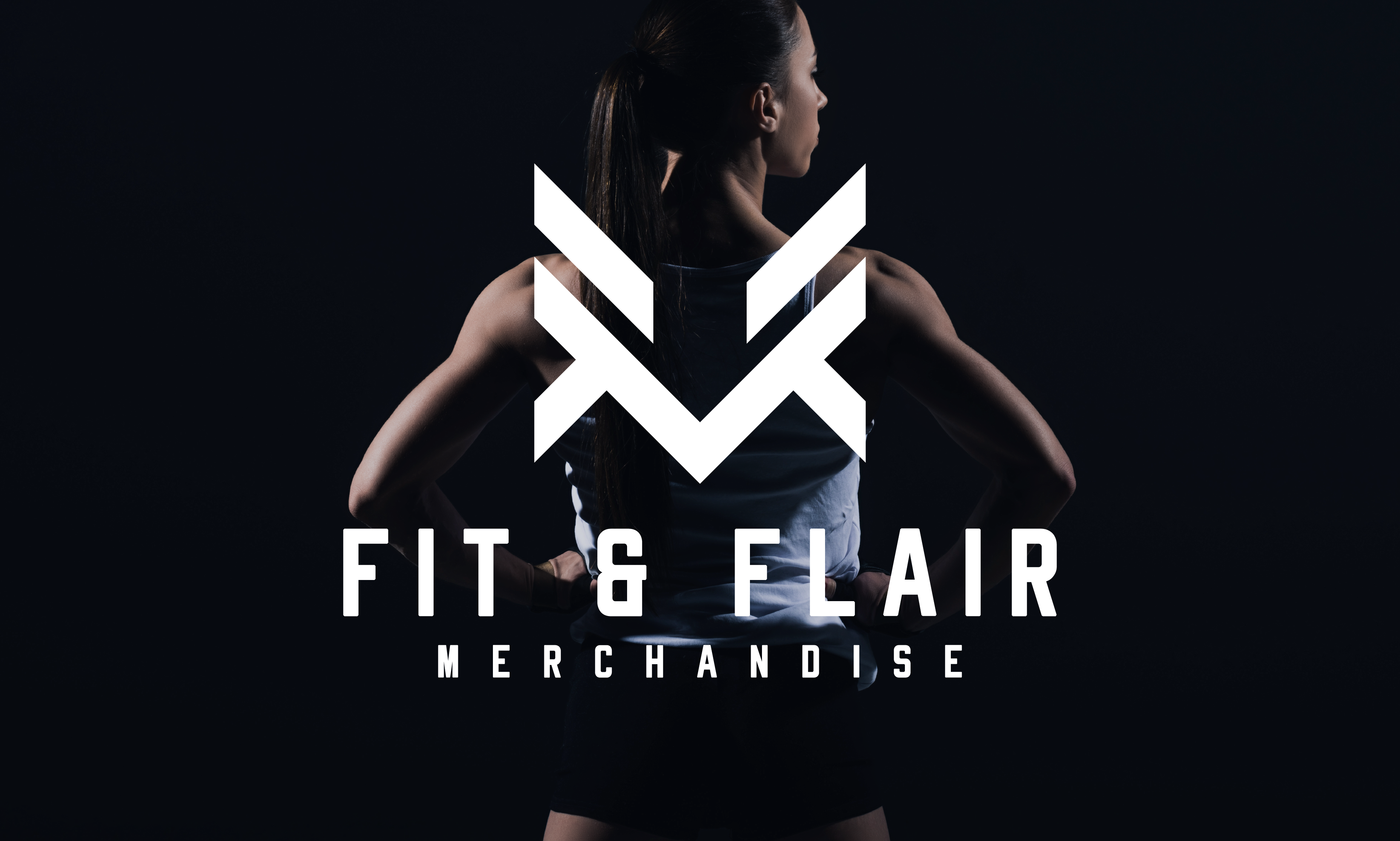 Fit & Flair Merchandise Branding Design bodybuilding branding fitness gym logo
