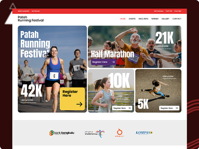 Design Exploration - Running Festival graphic design ui
