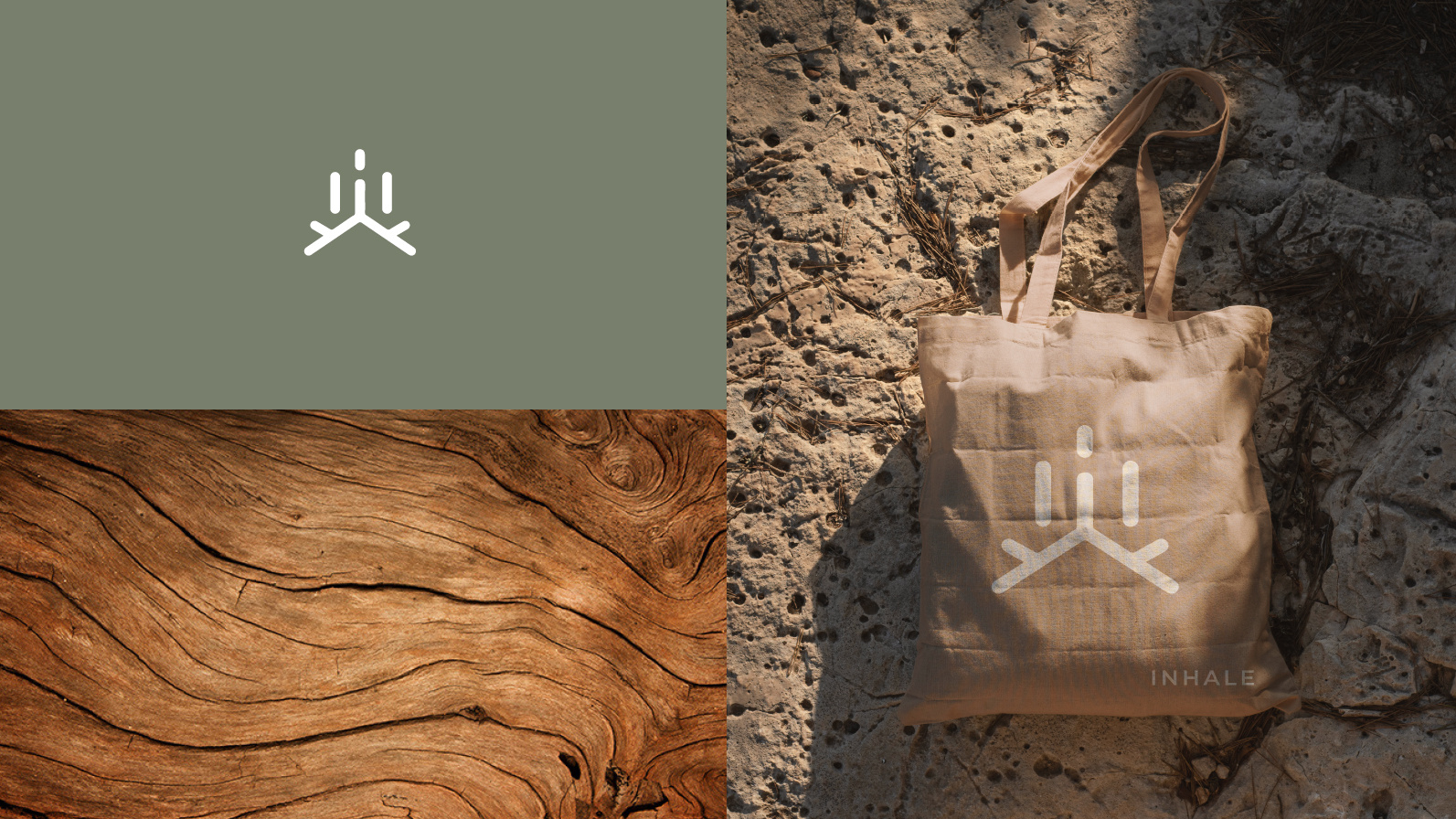 Inhale brand branding cannabis graphic design logo packaging