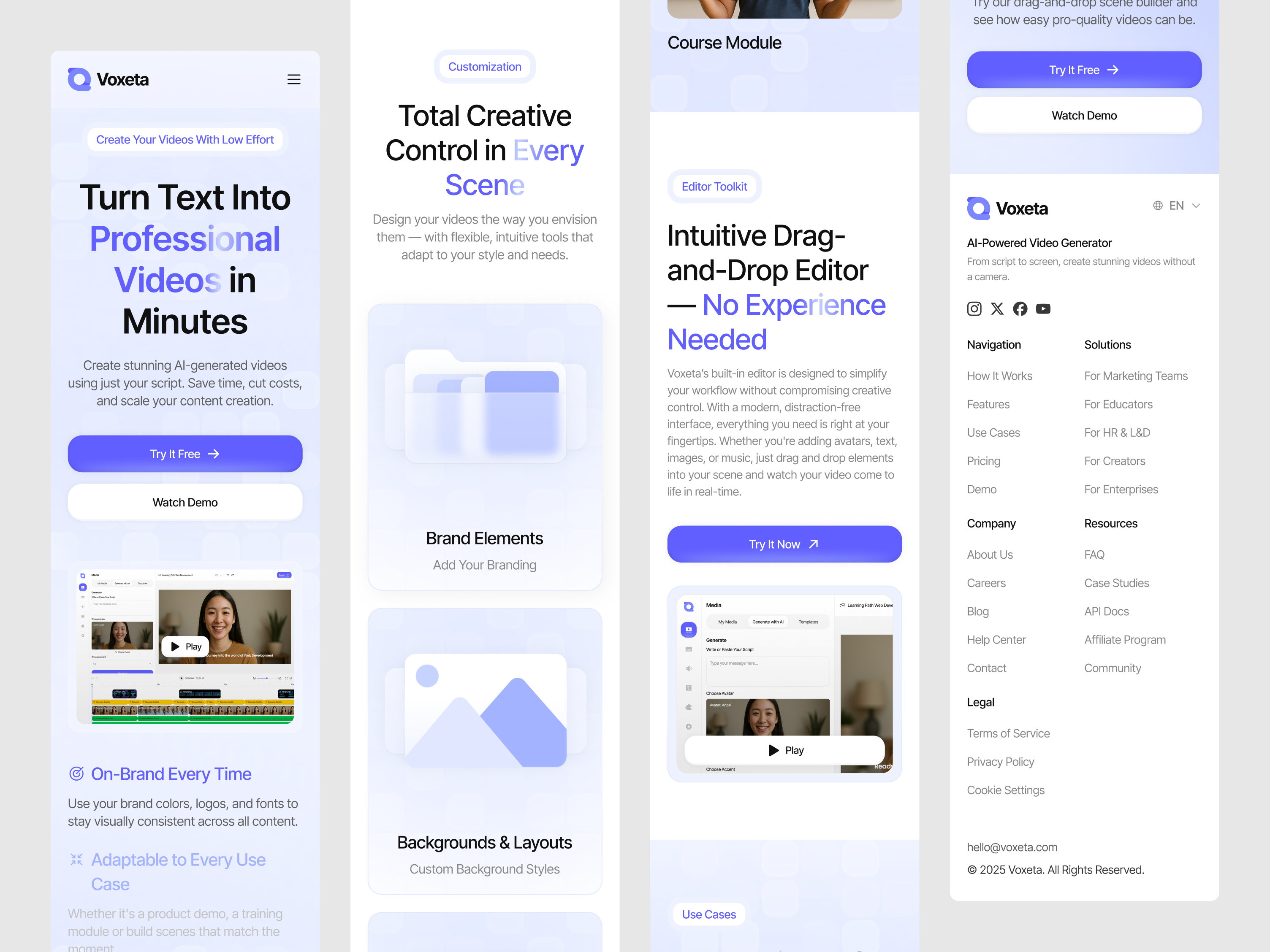 Example of Ai Video Generator Or Editor Website