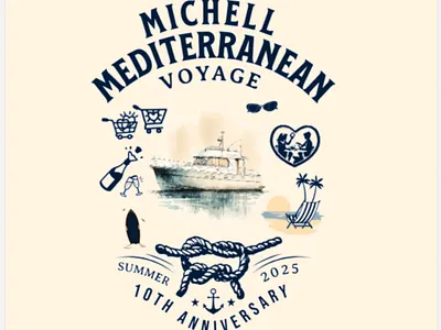 Mediterranean Voyage T-Shirt Design anniversary design dribbble trending driibbble tshirt graphic design graphic tshirt marine marine tshirt ocean tee trending design trending designs on dribbble tshirt tshirt art tshirt designing tshirts