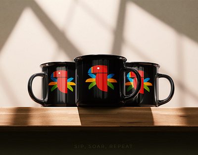 Parro© – Tropical Coffee Branding with a Playful Twist animation brand branding cafe coffee design graphic design logo marketing motion graphics print product restaurant