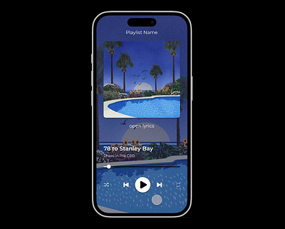 Day 9 of 100: Music Player animation dailyui design graphic design motion graphics music player ui