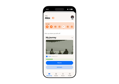 Gamified dashboard app branding colors course design duolingo game gamification illustration journey logo mobile points product design queue sidebar streak ui ux xp