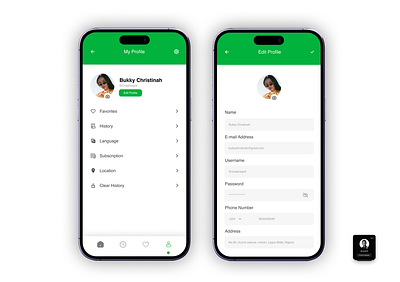 Profile UI shot graphic design my profile product design profile profile page profile ui ui ux