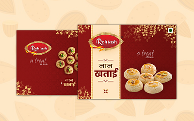 Packaging Design for Rohtash(Bakery) design graphic design packaging packaging design poster design social media post