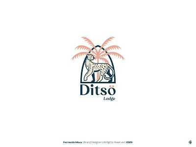 Ditso Lodge Logo brand branding costarica design graphic design hotel illustration lodge logo logofolio palm rainforest tour tourism vector