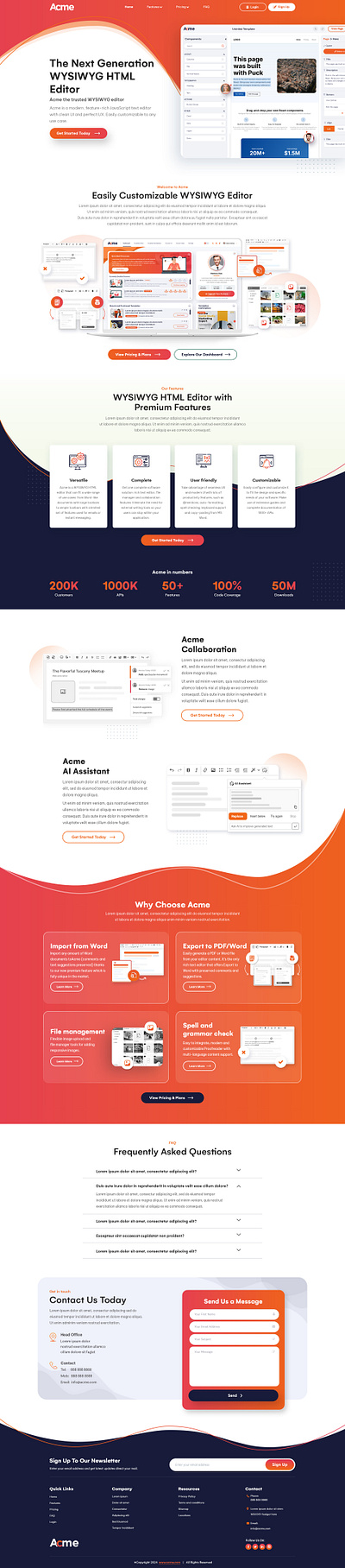 Acme (Website) - Marketing Education Platform branding design graphic design icon illustration typography ui ux vector web