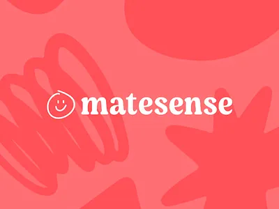 Branding for Matesense Identity brand personality branding emotional design feel good branding friendly branding friendly typography happy branding human centered brand inclusive design joy expression logo design logotype branding matesense matesense identity modern identity playful identity soft shapes visual positivity youth identity