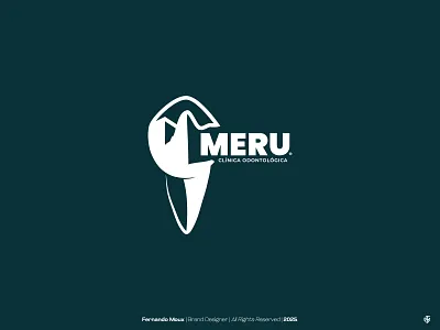 Meru Logo [Rebranding] brand branding canine clinic dentist dentistry design graphic design illustration logo logofolio mountain vector