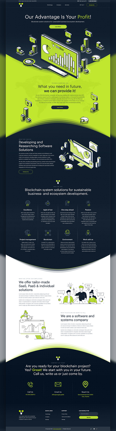 VouGee GmbH - Blockchain & Crypto Company 3d brand branding design figma graphic design icon illustration illustrator typography ui ux vector web web design website