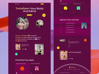Wellnest – Health & Fitness Website Design cleandesign designforgood designinspiration fitnessdesign fitnessgoals fitnessui healthapp healthwebsite minimaldesign moderndesign responsivedesign uiinspiration uiuxdesign userexperience uxdesign webdesign webdevelopment websitedesign wellnessdesign wellnesswebsite