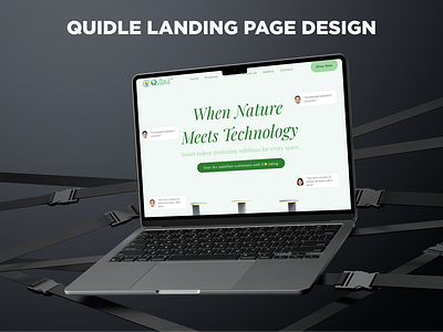 Quidle Landing Page Design branding landing page ui ux web design