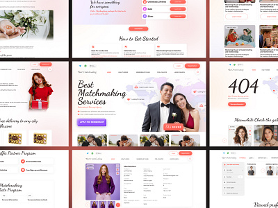 Best Matchmaking Services colour creativity dailyui dating dating site homepage ui ux webdesign