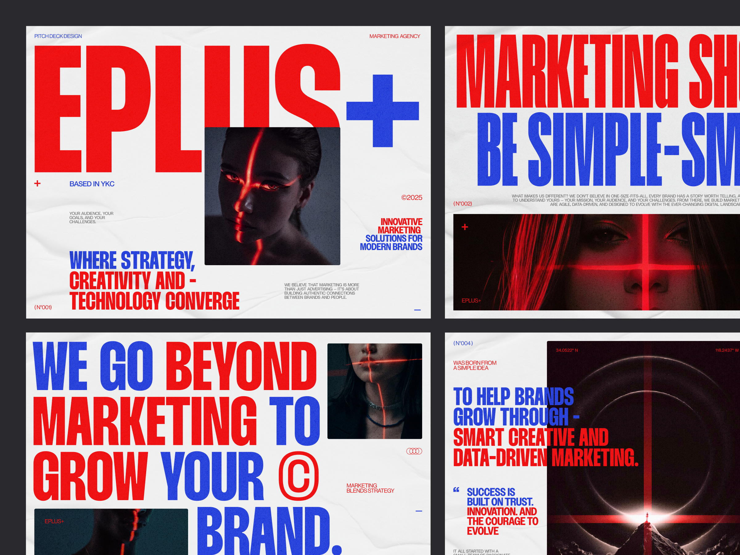 EPLUS+ Marketing Pitch Deck 🚀 agency bold layout brandingdesign creativeagency deck design graphic design layout design marketing marketingagency pitchdeck pitchdeck design pitchdeck marketing presentation presentationdesign slide deck slide deck design slidedesign swiss design typography