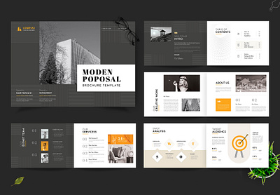Landscape Modern Real Estate Proposal Brochure Layout
