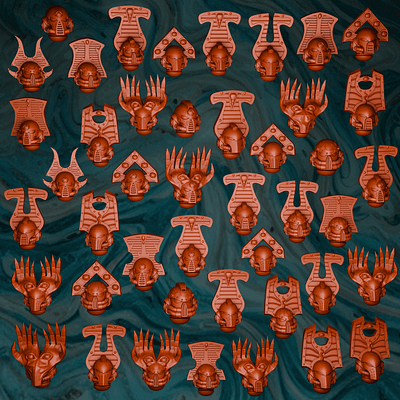 Thousand Sons helmet pack 3d 3d art 3d model 3d printing 3d sculpting blender design warhammer