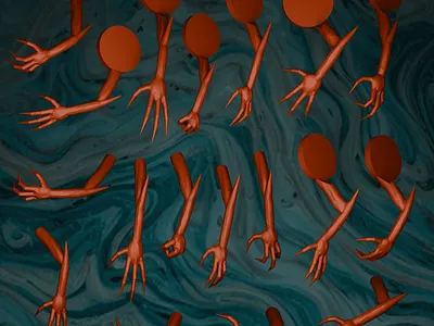 Thousand Sons extra demonic arms 3d 3d art 3d model 3d printing 3d sculpting blender design warhammer